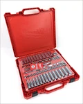 Milwaukee 48-22-9008 56-PIECE 3/8 In. Drive Metric + Sae Ratchet And Socket Set. Fixed Price $99.99.