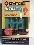 Gyros Tools 6 Piece High Speed Steel Router Bit SET-1/8 Shanks, Coating,. Fixed Price $17.05.