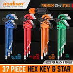 36+1 Piece Hex Key Wrench Set Ball End Sae Metric Star Long Arm Industrial. Fixed Price $45.98.