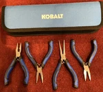 Kobalt 4 Piece Hand Tool Set In Zipper Bag. Fixed Price $12.79.