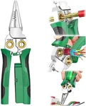 8-IN-1 Wire Stripper Twister Set Includes Cable Scissors Voltage Tester Pliers. Fixed Price $10.87.