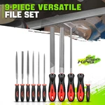12" 6" Heat-treated Steel Rubber Coat Handle Bastard Needle File Set For Metal. Fixed Price $12.34.