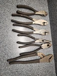 Craftsman 6 Piece Plier Set Needle Nose Slip Joint Lineman Cutters Wf Usa. Fixed Price $70.00.