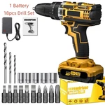 18PCS Electric Cordless Drill Screwdriver Bits Set 1X Battery Charger. Fixed Price $18.99.