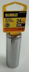 New Dewalt 1/2 Drive X 24 Mm 12 Pt Deep Chrome Metric Socket DWMT74553OSP. Fixed Price $6.50.