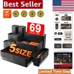 Interlocking 69-PIECE Organizer Tray Set Essential For Ultimate Organization. Fixed Price $51.29.
