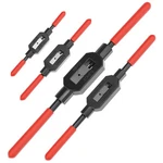 Qwork 4PC Ratcheting Wrench Set Adjustable Handle Tool 1/16" 3/4" Tapping. Fixed Price $47.69.