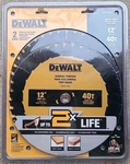 Dewalt DWA1240CMB 12-IN 40T Combo Pack Saw Circular Blades #9585. Fixed Price $38.00.