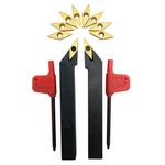 Hunricho 2PCS 1/2" Indexable Metal Lather Turning Tool Holder Boring Bars.... Fixed Price $38.12.