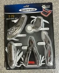Sheffield 5 Pc Multi Tool Combo Set W/ Sheath For 12 In Nip. Fixed Price $17.00.