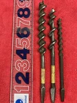 Vintage 3PCS Hand Brace Auger Bits 4 Jaw Fuller. Fixed Price $12.95.