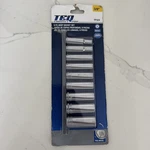 Teq Correct By Gearwrench Deep Socket Set, Metric, 3/8 Drive, 9PC 8-19MM New. Fixed Price $19.98.