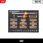 Gearwrench Drive Micro Bits Mechanics Tool Set In Foam Storage Tray 105 Piece. Fixed Price $107.49.