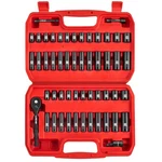 Llndei Drive Impact Socket Set, 52 Pcs Mechanic Tool 1/4" Red. Fixed Price $62.26.