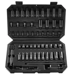 Skyshalo 1 4 Impact Sockets Set 6 Point Drive Bit Ratchet Tool Kit Case 55 Pi. Fixed Price $41.38.