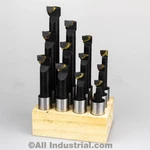 3/4" Boring Set Pro Quality 12 Pcs Carbide Tipped Shank Lathe Tool. Fixed Price $27.12.