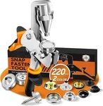 Snap Fastener Tool, Kit With Canvas 220 Pcs Orange. Fixed Price $48.07.