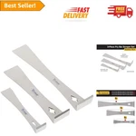Durable Stainless Steel 3-PIECE Pry Bar Scraper Set Ideal For Home Renovation. Fixed Price $37.19.