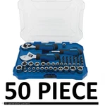Kobalt 50-PIECE Sae & Metric Polished Chrome Stubby Mechanics Tool Set New!!. Fixed Price $56.73.