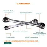 Jonnesway W73102S Reversible Ratcheting Wrench Mm 8X10,12X13,14X17,18X19. Fixed Price $43.97.
