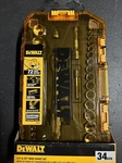 Dewalt Piece 1/4" & 3/8" Drive Socket Chrome Tool Set DWMT45034 New. Fixed Price $50.00.