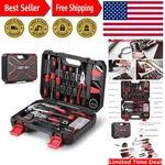 High-quality 128-PIECE Hand Tool Set With Carrying Case Perfect For Homeowners. Fixed Price $51.29.