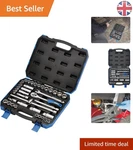 Draper 39-PIECE Square Drive Socket Set Chrome Vanadium With Ratchet & Case. Fixed Price $115.92.