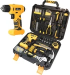 Set, Tool Kit With 8V Power Cordless Drill, Household Repair Yellow. Fixed Price $98.99.