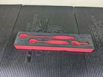 #BE755 Snap-on Red Foam Organizer Tray 3PC 1/4" Drive Ratchet Set 103RT03BR. Fixed Price $89.95.