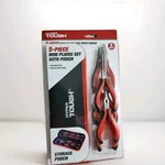 Hyper Tough 5-PIECE Mini Pliers Set W/ Pouch Heavy Duty Steel With Nonslip Grip. Fixed Price $14.70.