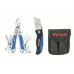 Westward 1YJC7 Multi-tool/utility Knife SET,15 Tools(c). Fixed Price $45.00.