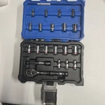 Kobalt 20-PIECE Standard (sae) & Metric Polished Chrome Mechanics Tool Set Wcase. Fixed Price $18.99.