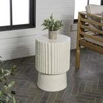 Modern Art Deco Accent Table 19 Cream Terrazzo Finish TBL1102B Jonathan Louisa. Fixed Price $154.99.