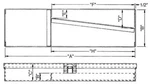 Wright Tool W408, Box, Metal, Red 8" 3-3/4" 1-1/2"TO Dwg C-1627. Fixed Price $38.64.