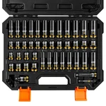 Pro 3/8" Drive Impact Socket Set, 43-PIECE SAE(5/16"-3/4") & METRIC(8-19MM). Fixed Price $76.49.