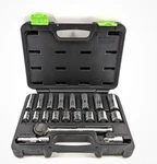 Pittsburgh 3/8 In. Drive Metric 12 Point Socket Set, 20-PIECE. Fixed Price $24.99.