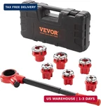 Vevor Pipe Threader Kit With 6 Dies, Npt To 1-1/4" Ratcheting. Fixed Price $89.27.