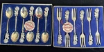 Antiko 100 Silverplate Vtg Rose Forks And Spoons Germany Original Boxes. Fixed Price $59.99.
