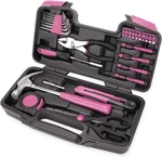 39 Piece Purpose Basic Household Pink Tool Kit For Women - Small Set Wi. Fixed Price $55.99.