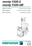 Cdrom: Hofmann Monty 1520-2 Tire Changer Operation/instruction Manual. Fixed Price $25.00.