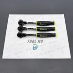 Snap-on Tools Hi Viz 3PC 1/4" 3/8 & Bit Drive Swivel Head Ratchet Set FHCNF72. Fixed Price $549.95.