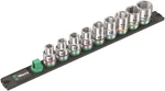 Wera Zyklop Magnetic Socket Rail Set 1/2" Drive 9 Pieces Sae 05005480001. Fixed Price $82.94.