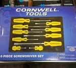 New Cornwell Tools 10PC Screwdriver Set CSD810SY. Fixed Price $134.90.