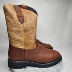 Jb Dillon Reserve Square Toe Western Cowboy Boots Brown Mens Size 11 Extra Wide. Fixed Price $155.99.