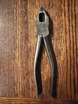 8" Vintage Kraeuter Linesman Pliers W/ Side Cutter No. 1830-8, Made U.s.a.. Fixed Price $10.00.