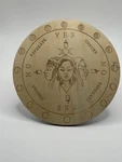 Triple Moon Pendulum Board Divination Tool For Spirit Communication. Fixed Price $9.09.