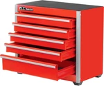 5-DRAWER Micro Roll Cab Steel Box, Red Hand Carry Cases For Tools Stor. Fixed Price $71.76.