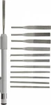 7412DF 12PC Diamond Files Set W/ Aluminum Handle. Fixed Price $21.65.