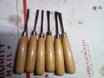 General Hardware Carving Tool Set No. 1290 6 Chisels & Case. Fixed Price $16.00.