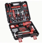 New - Tool Set 8V Cordless Drill Kit 132 Piece Box With Hand. Fixed Price $69.99.